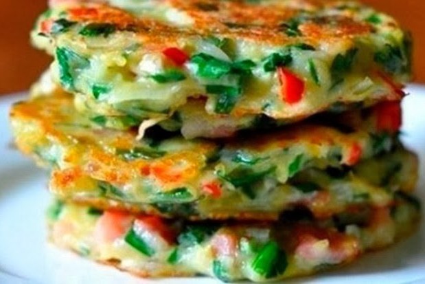 Фото рецепт Драники с овощами