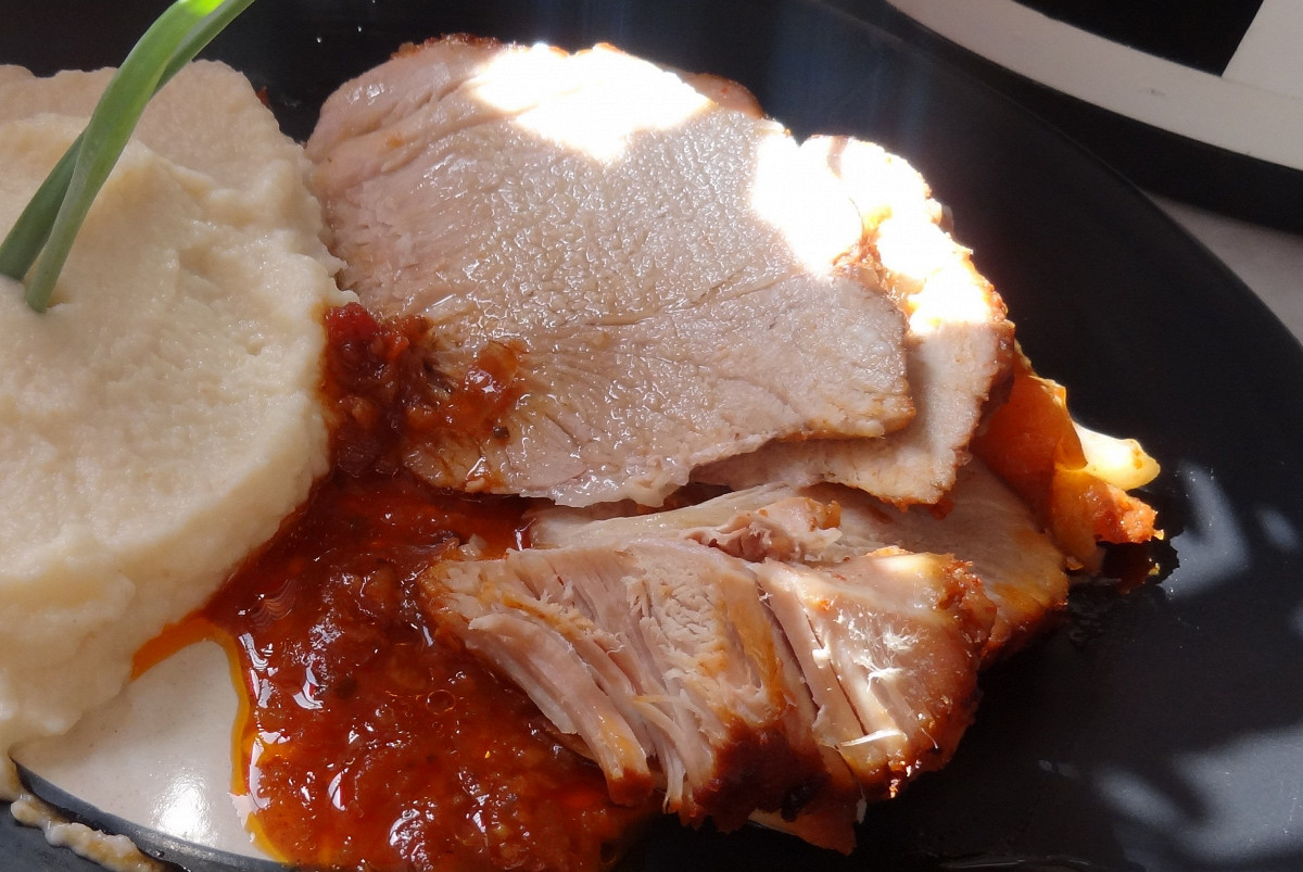 Фото рецепт Буженина, томленая в духовке