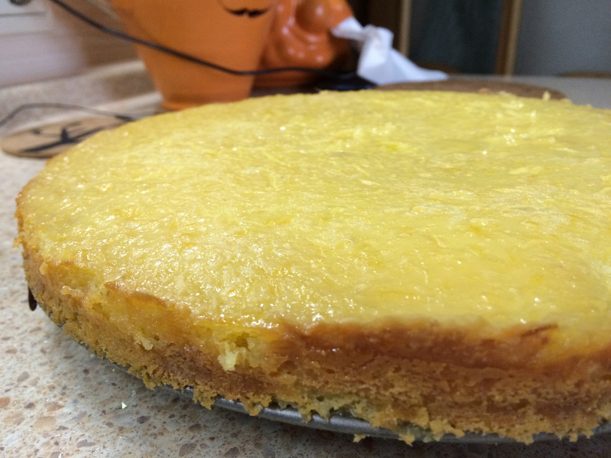 Фото рецепт Лимонный пирог из творога
