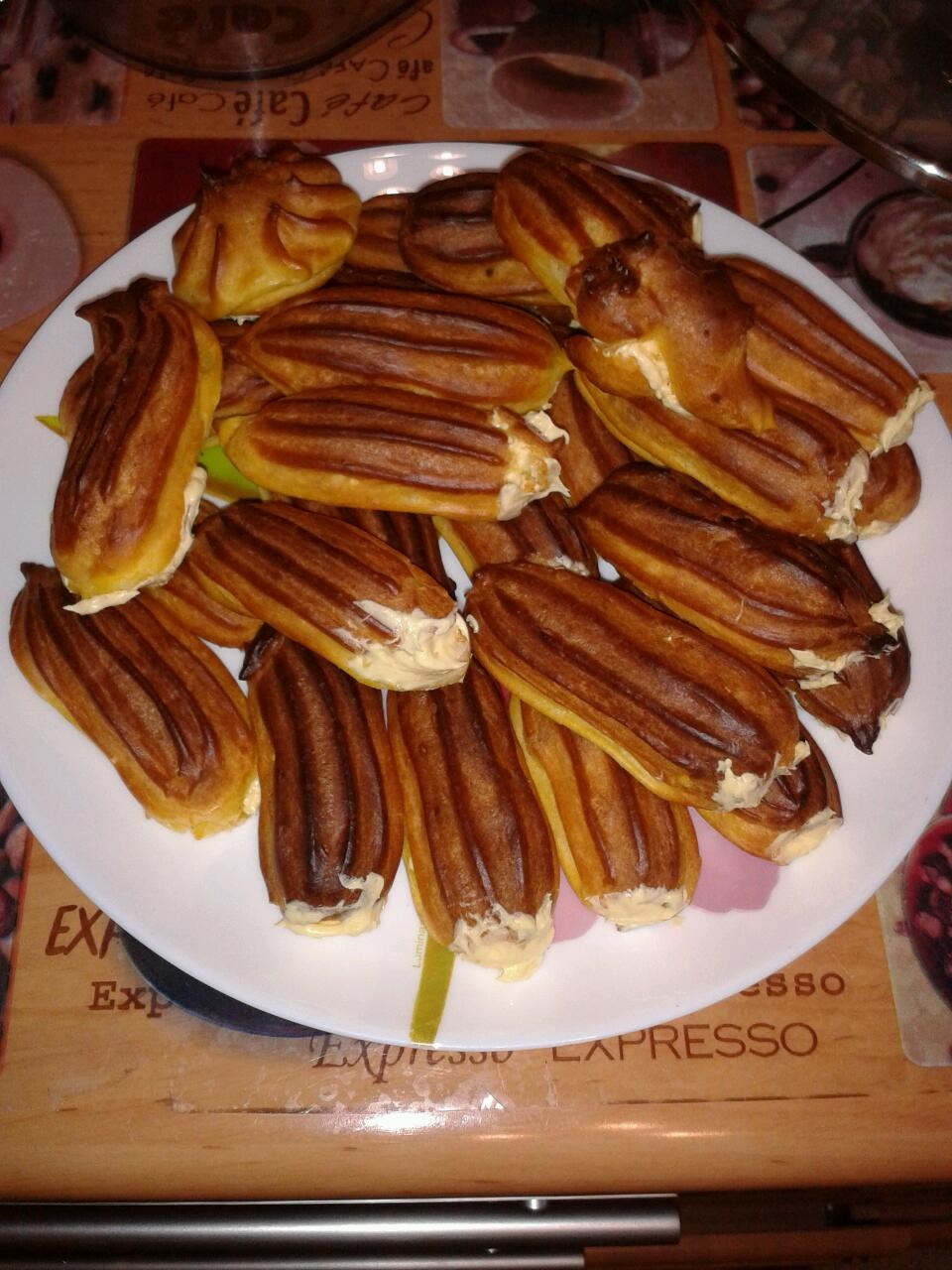 Фото рецепт Заварное тесто для эклеров