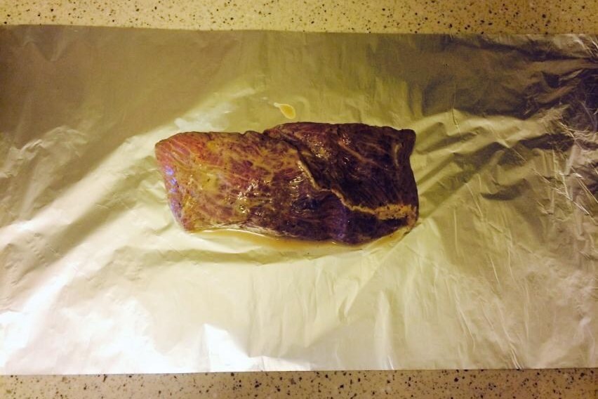 Фото рецепт Ростбиф в медово-горчичном соусе