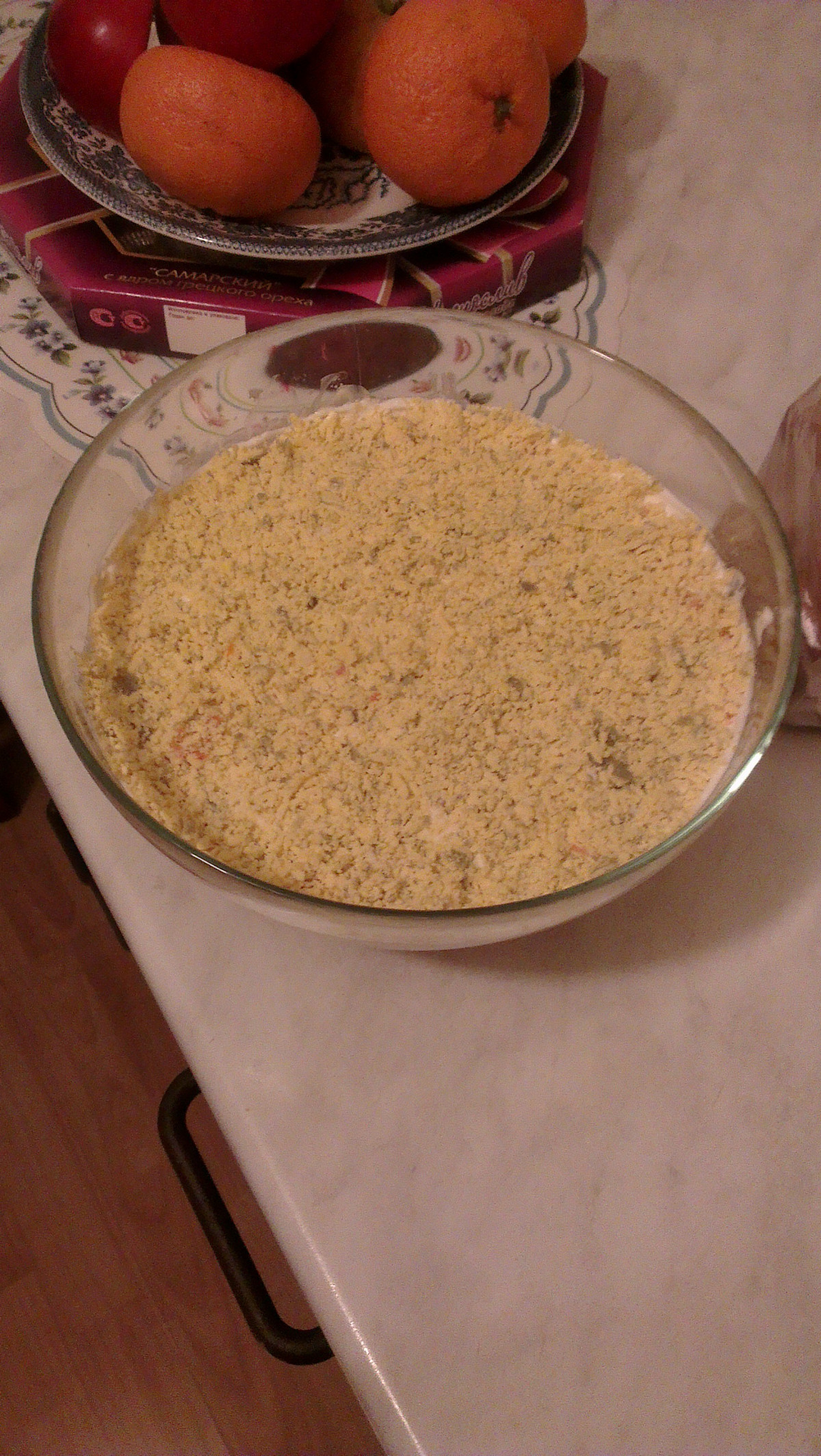 Фото рецепт «Мимоза» с горбушей и картофелем