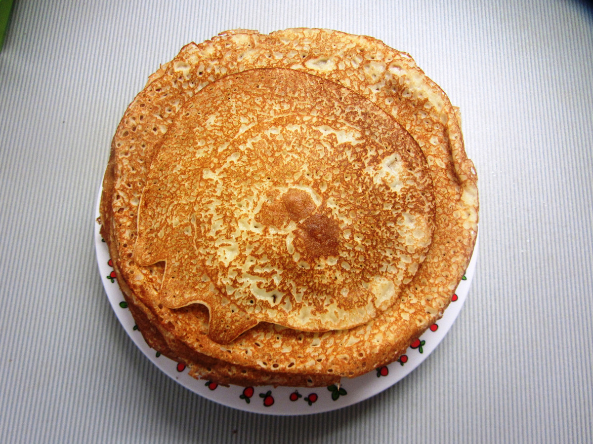 Фото рецепт Нежнейшие тонкие блины