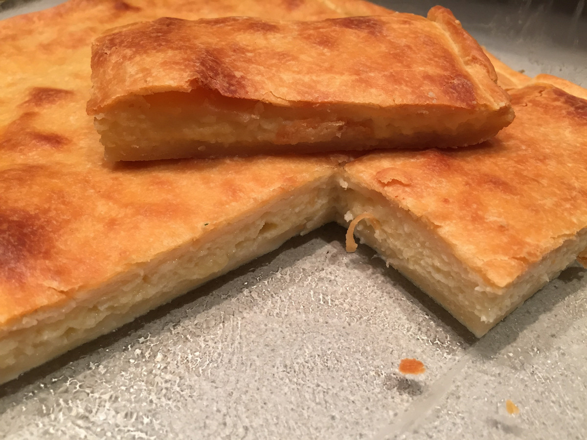 Фото рецепт Хачапури с творожным тестом