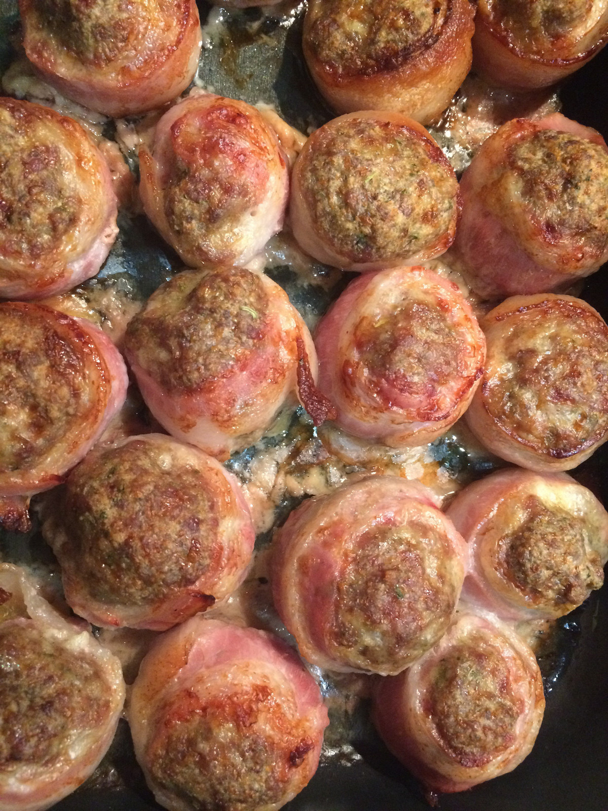 Фото рецепт Грибные шарики в беконе