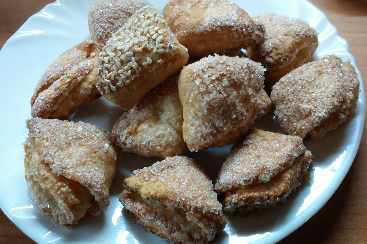 Фото рецепт Домашнее творожное печенье