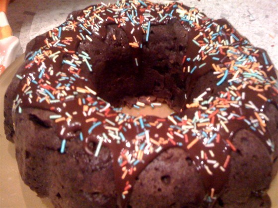 Фото рецепт Творожно–шоколадный кекс с миндалем