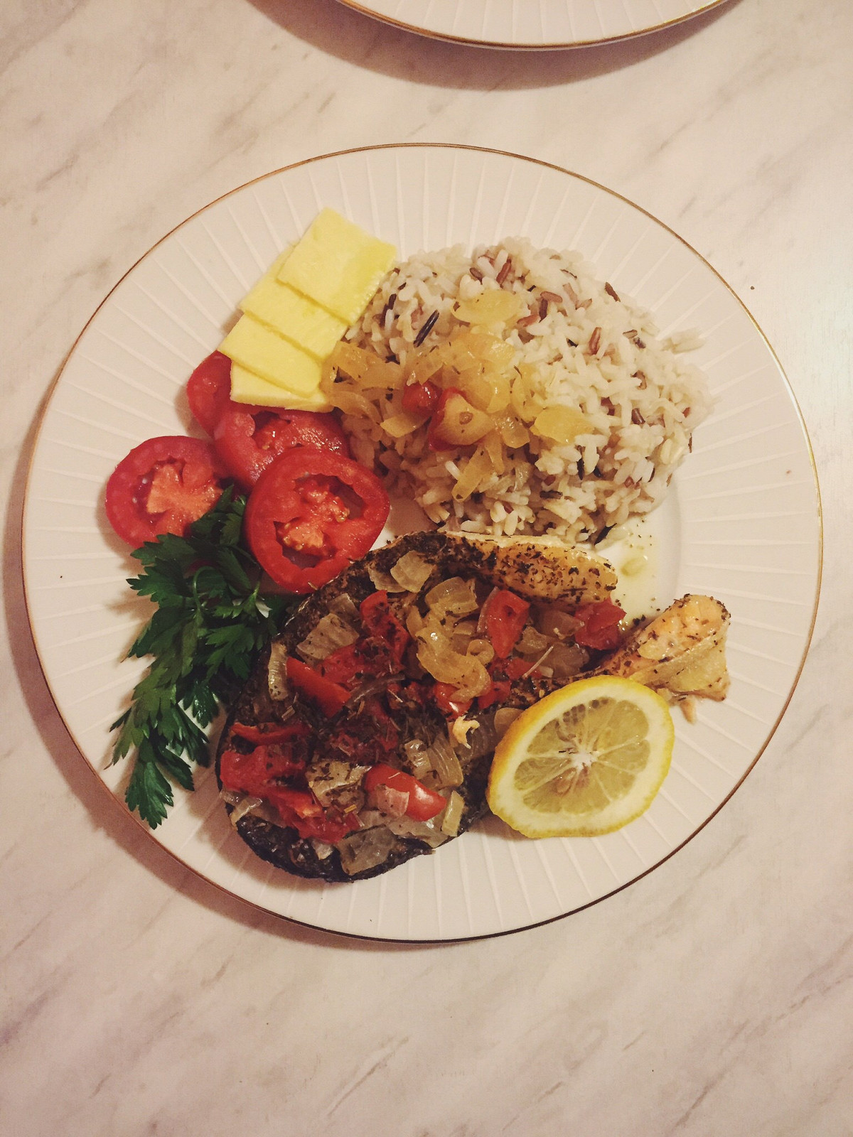 Фото рецепт Семга с прованскими травами, запеченная в фольге