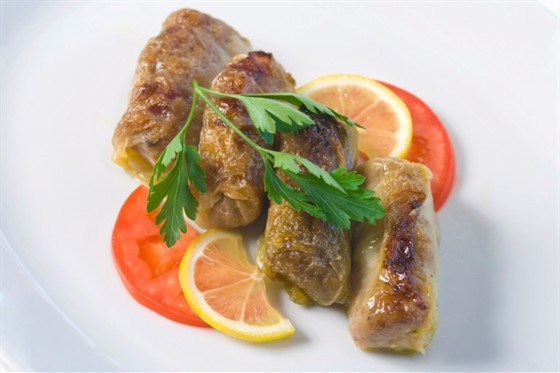 Фото рецепт Голубцы с грибами и яйцами