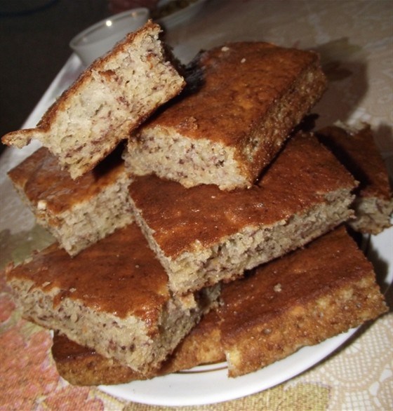 Фото рецепт Банановый пирог со сливочным маслом