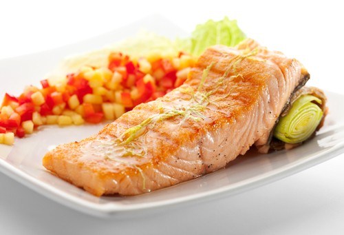 Фото рецепт Лосось с кориандром и чесноком