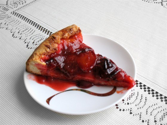 Фото рецепт Сливовый песочный пирог