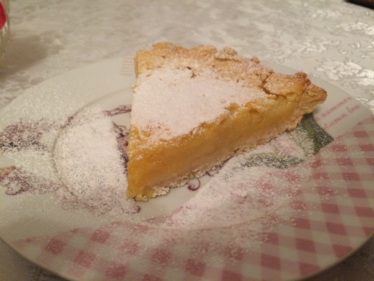 Фото рецепт Пирог с лимонным кремом