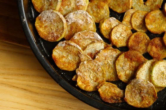 Фото рецепт Гарнир из жареных кабачков