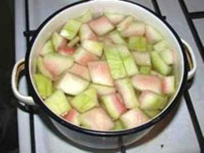 Фото рецепт Варенье из арбузных корок