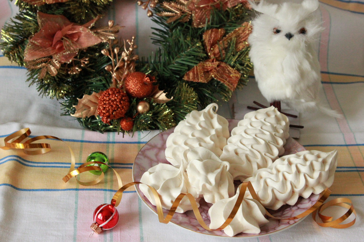 Фото рецепт Воздушные пирожные безе