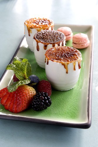 Фото рецепт Крем-брюле из клубники