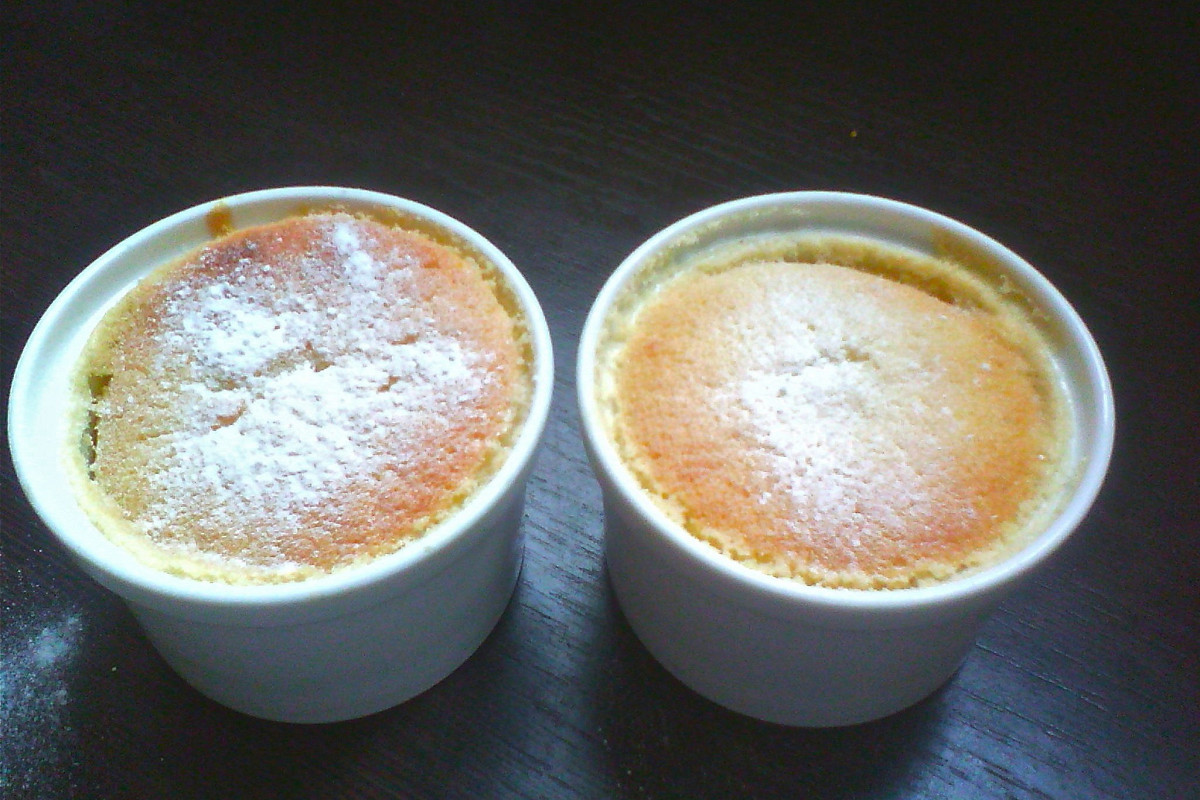 Фото рецепт Кремовый лимонный пудинг