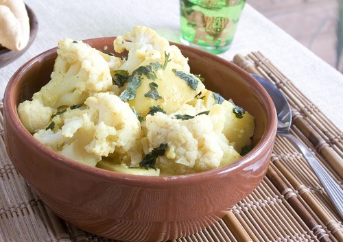 Фото рецепт Цветная капуста со сливочным маслом и петрушкой