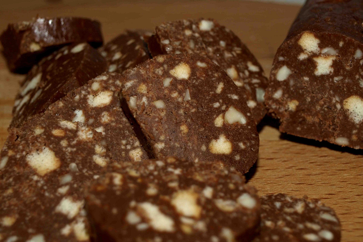 Фото рецепт Печенье «Салями»