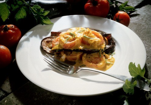 Фото рецепт Баклажаны жареные, с луком