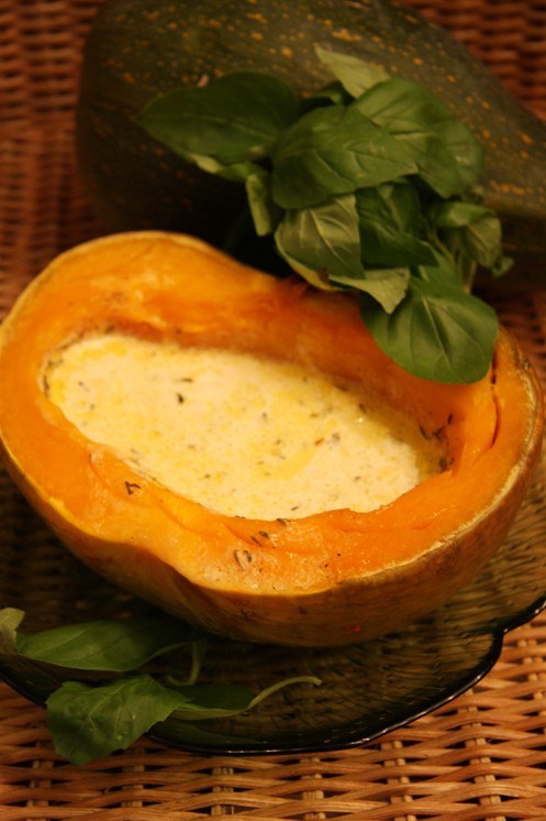 Фото рецепт Тыква, запеченная с сыром
