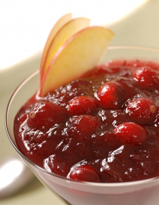 Фото рецепт Клюквенно-яблочный соус