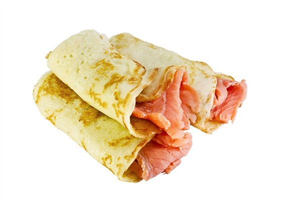 Фото рецепт Блинчики с лососем