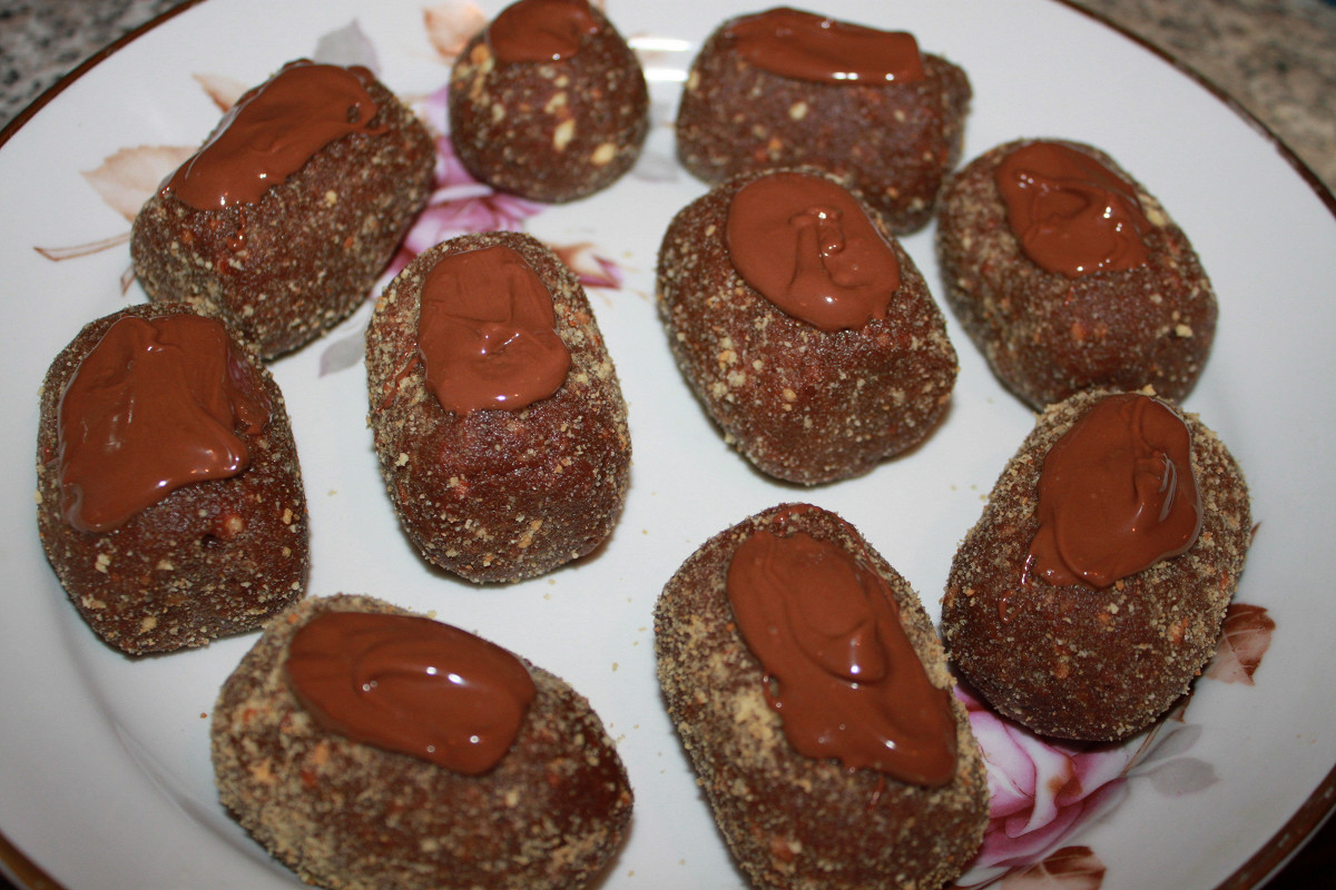 Фото рецепт Пирожное «Картошка» с шоколадом