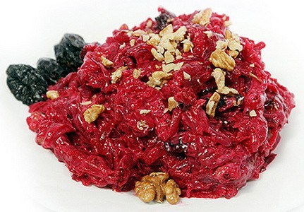 Фото рецепт Салат из свежей моркови и свеклы