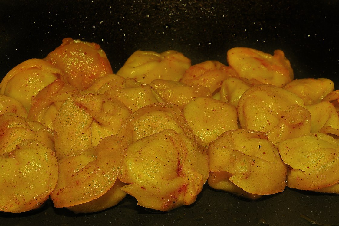 Фото рецепт Жареные пельмени по-смоленски