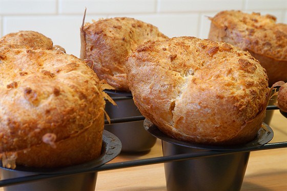 Фото рецепт Поповеры с лимоном и черным перцем