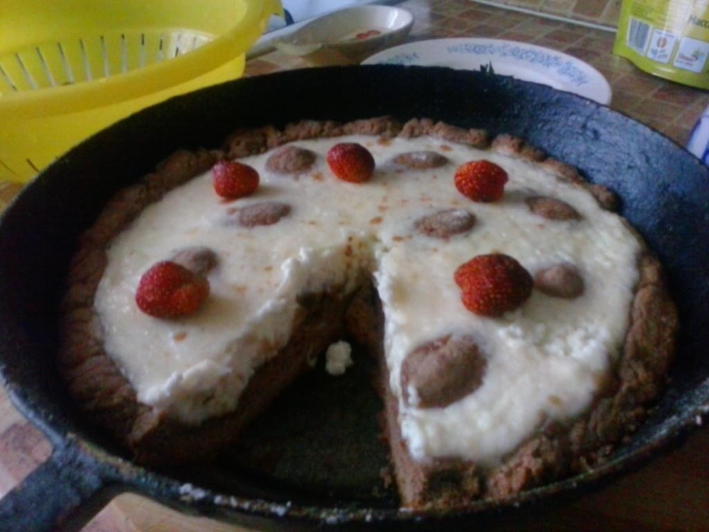 Фото рецепт Пирог с творожным кремом