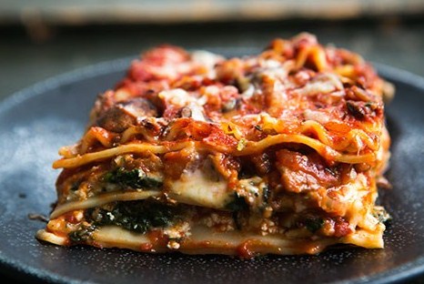 Фото рецепт Вегетарианская лазанья с баклажанами