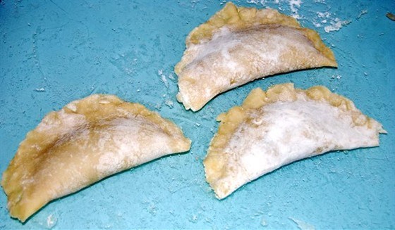 Фото рецепт Чебуреки с заварным тестом