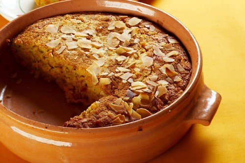 Фото рецепт Пудинг из тыквы с яблоками