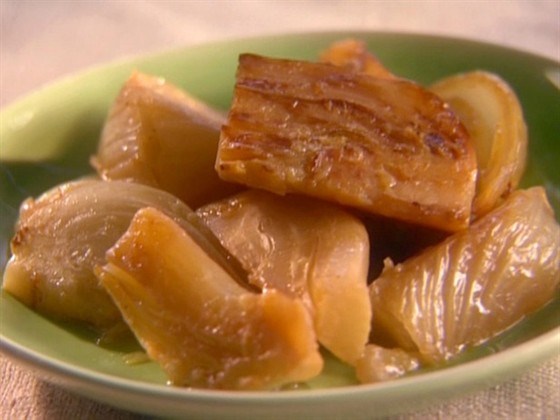 Фото рецепт Фенхель тушеный с чесноком