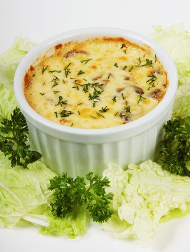 Фото рецепт Жюльен с ветчиной и грибами