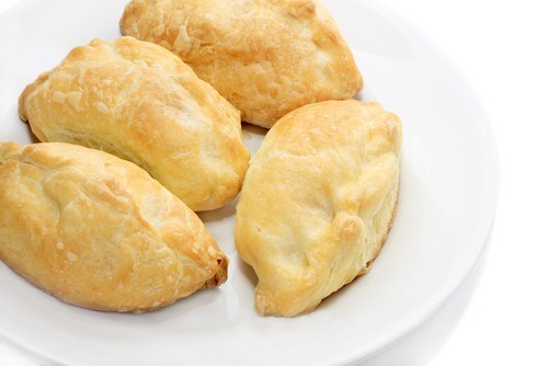 Фото рецепт Картофельные пироги с зерненым творогом