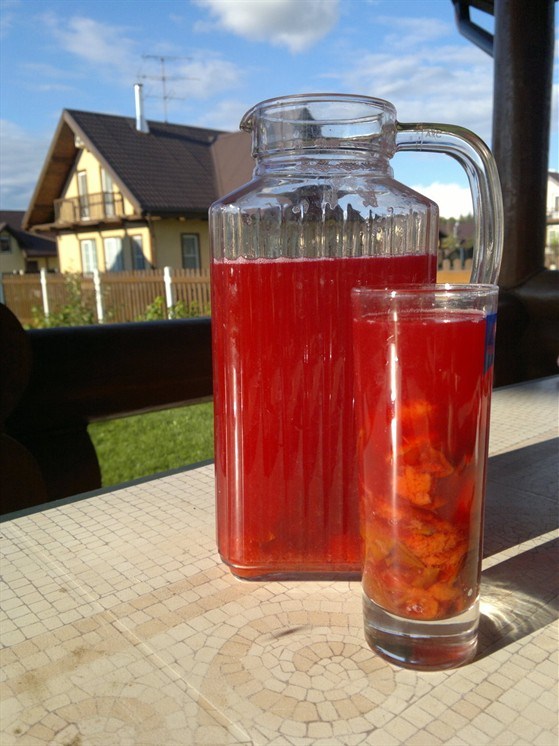 Фото рецепт Морс из сливы