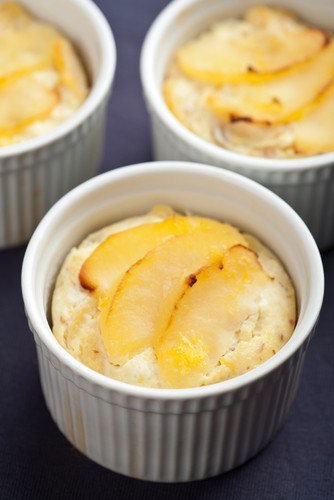 Фото рецепт Пудинг из кабачков и яблок