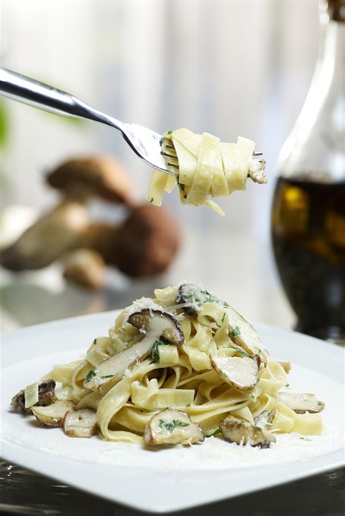 Фото рецепт Паста с грибами