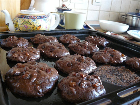 Фото рецепт Домашнее шоколадное печенье