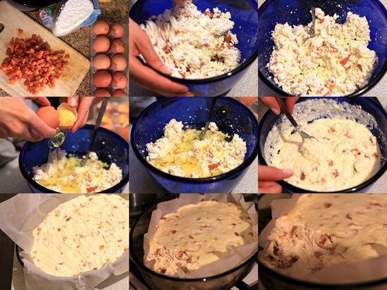 Фото рецепт Запеканка из обезжиренного творога с курагой