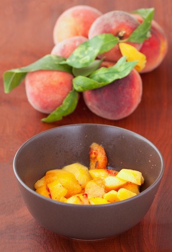 Фото рецепт Жареные персики в сливочном масле