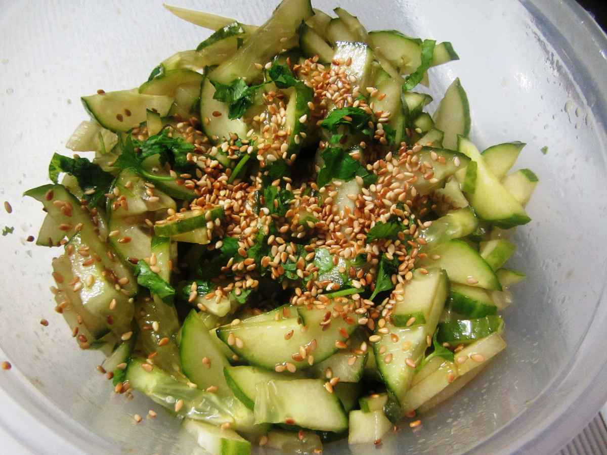 Фото рецепт Тайский огуречный салат