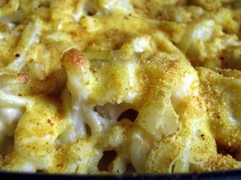 Фото рецепт Цветная капуста под сырным соусом