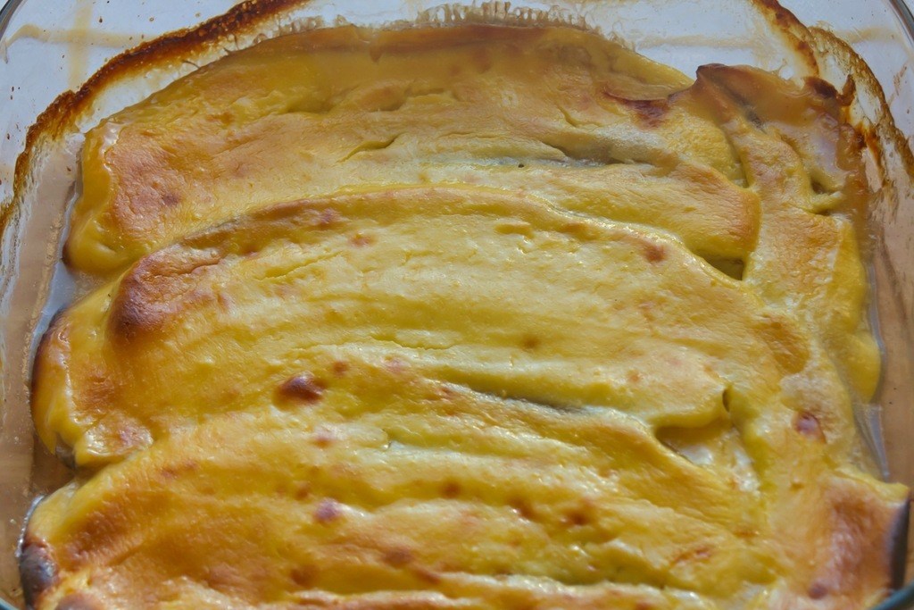 Фото рецепт Бананы, запеченные с творогом.