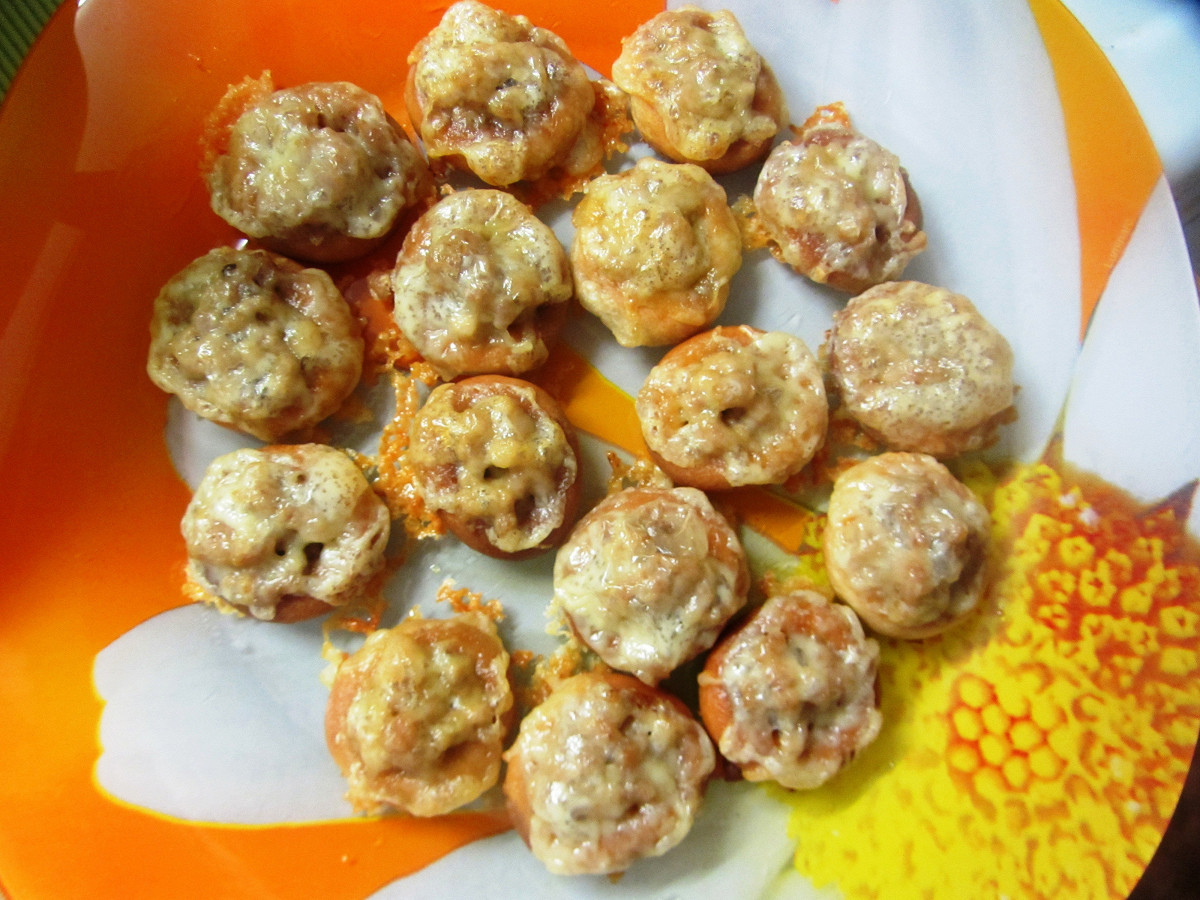 Фото рецепт Фаршированные бублики