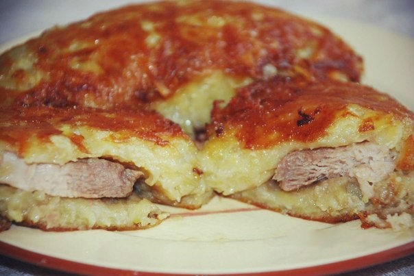Фото рецепт Мясо в картофельной корочке